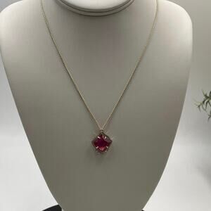 Kendra Scott Pink Azalea Kacey Berry 
Illusion‎ Adjustable Bolo Necklace